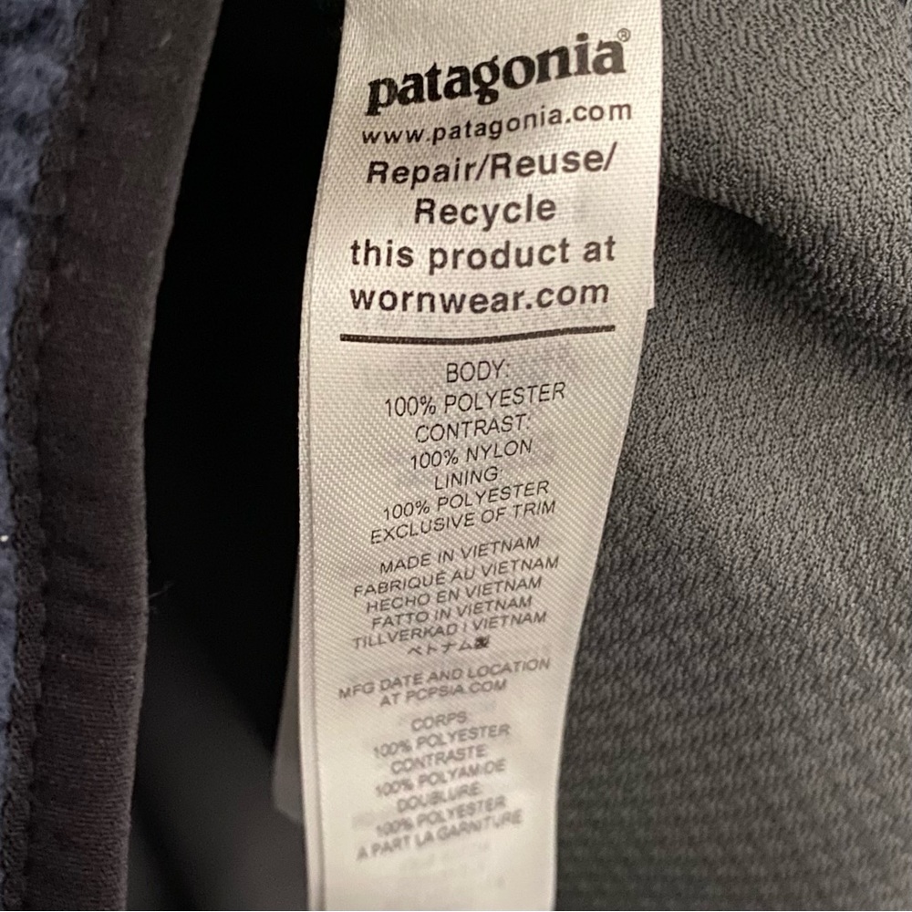 Patagonia Classic Retro X Pile Fleece Jacket Navy Mens L New With Tags - Picture 7 of 10